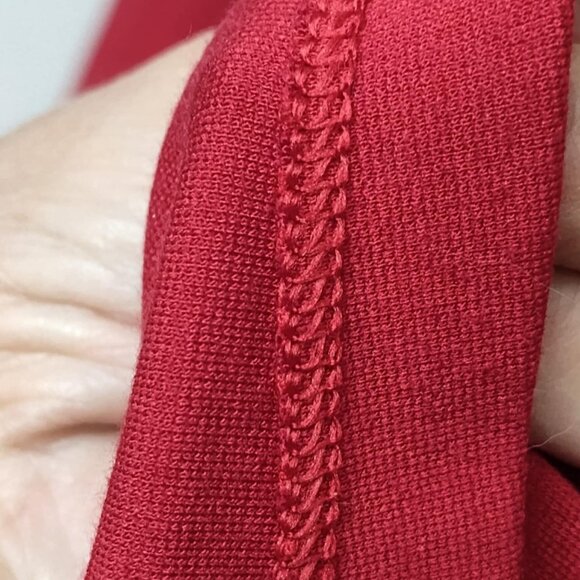 Land's End - 3/4 Flutter sleeve top - Red, size M, 10-12 - Picture 5 of 13